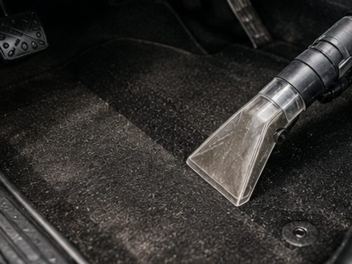 Mocheta și covorașele auto spălate prin extracție și lăsate la uscat